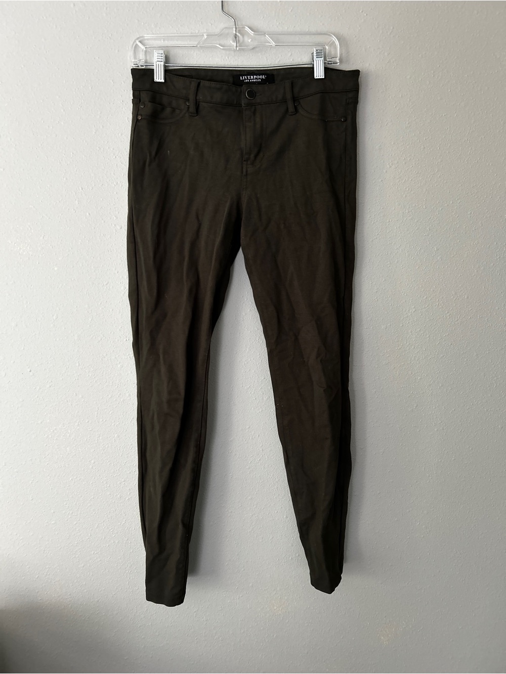 Liverpool Women’s Skinny Fit Dark Olive Pants